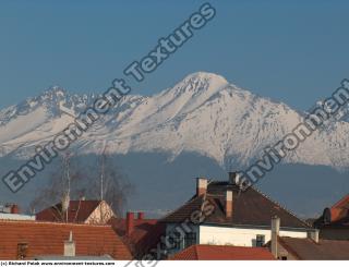 Photo Texture of Background Snowy Mountains