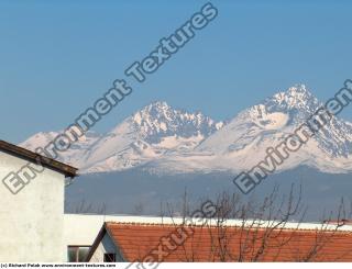 Photo Texture of Background Snowy Mountains