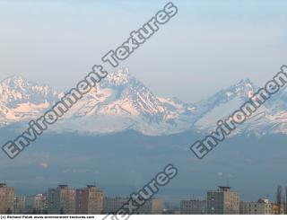 background mountains snowy