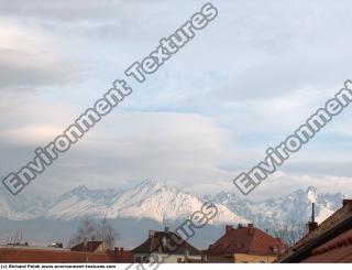 background mountains snowy