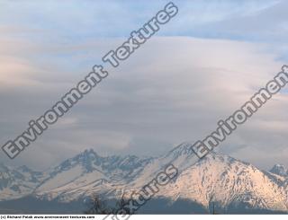 background mountains snowy