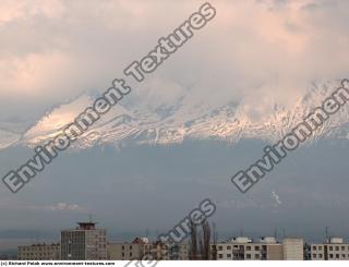 background mountains snowy