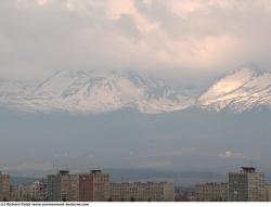 Photo Textures of Background Snowy Mountains