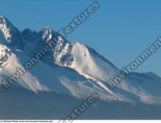 Photo Texture of Background Snowy Mountains