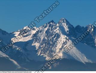 Photo Texture of Background Snowy Mountains