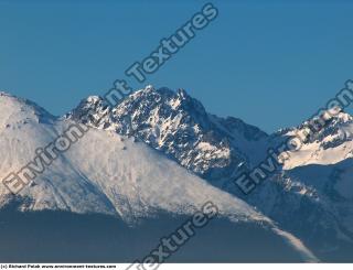 Photo Texture of Background Snowy Mountains