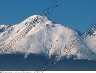 Photo Texture of Background Snowy Mountains