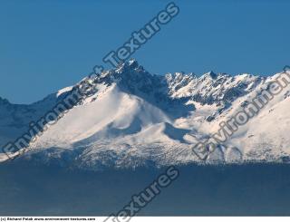 Photo Texture of Background Snowy Mountains