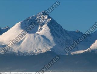 Photo Texture of Background Snowy Mountains