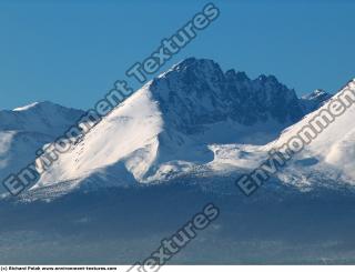 Photo Texture of Background Snowy Mountains