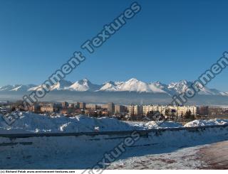 Photo Texture of Background Snowy Mountains