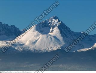 Photo Texture of Background Snowy Mountains