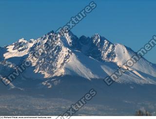 Photo Texture of Background Snowy Mountains