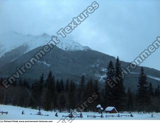 background mountains snowy