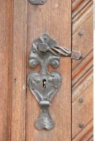 Photo Texture of Door Handle Historical