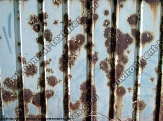 Photo Texture of Metal Corrugated Plates Rusted