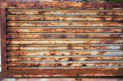 Rusted Corrugated Plates Metal