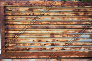 Photo Texture of Metal Corrugated Plates Rusted