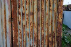 Rusted Corrugated Plates Metal