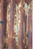 Photo Texture of Metal Corrugated Plates Rusted