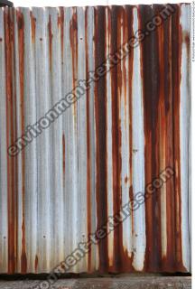 Photo Texture of Metal Corrugated Plates Rusted