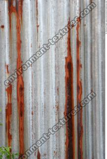 Photo Texture of Metal Corrugated Plates Rusted