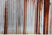 Photo Texture of Metal Corrugated Plates Rusted