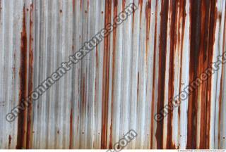 Photo Texture of Metal Corrugated Plates Rusted