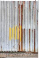 Photo Texture of Metal Corrugated Plates Rusted