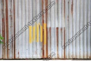 Photo Texture of Metal Corrugated Plates Rusted