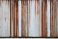 Photo Texture of Metal Corrugated Plates Rusted