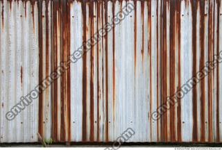 Photo Texture of Metal Corrugated Plates Rusted