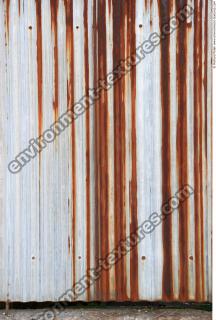 Photo Texture of Metal Corrugated Plates Rusted