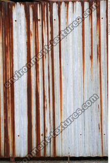 Photo Texture of Metal Corrugated Plates Rusted