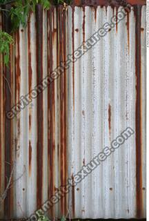 Photo Texture of Metal Corrugated Plates Rusted