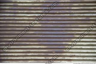 Photo Texture of Metal Corrugated Plates Rusted