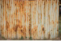 Photo Texture of Metal Corrugated Plates Rusted