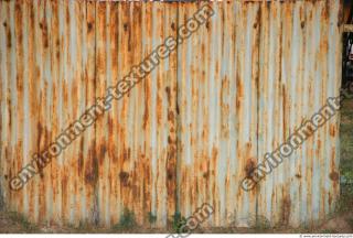 Photo Texture of Metal Corrugated Plates Rusted