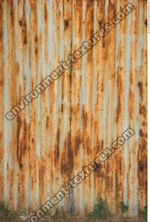 Photo Texture of Metal Corrugated Plates Rusted