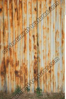 Photo Texture of Metal Corrugated Plates Rusted