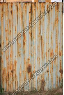 Photo Texture of Metal Corrugated Plates Rusted