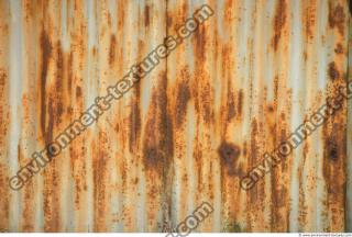 Photo Texture of Metal Corrugated Plates Rusted