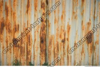 Photo Texture of Metal Corrugated Plates Rusted