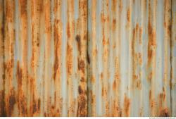 Rusted Corrugated Plates Metal