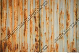 Photo Texture of Metal Corrugated Plates Rusted