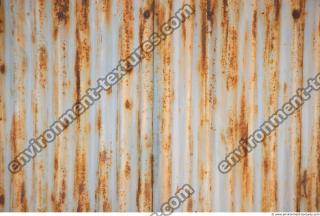 Photo Texture of Metal Corrugated Plates Rusted