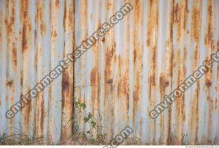 Photo Texture of Metal Corrugated Plates Rusted