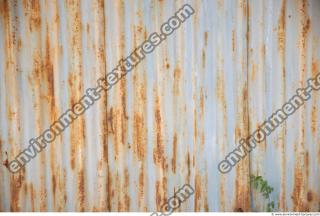 Photo Texture of Metal Corrugated Plates Rusted