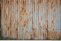 Photo Texture of Metal Corrugated Plates Rusted