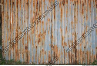 Photo Texture of Metal Corrugated Plates Rusted